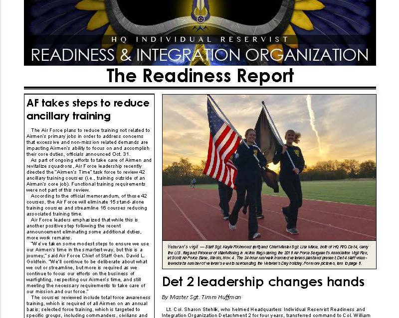 The November Readiness Report Newsletter